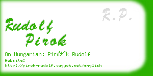 rudolf pirok business card